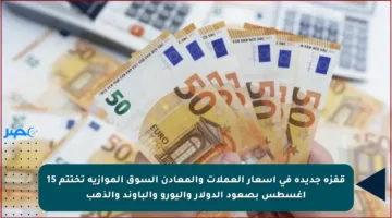 قفزة جديدة في أسعار العملات والمعادن السوق الموازية تختتم 15 أغسطس بصعود الدولار واليورو والباوند والذهب